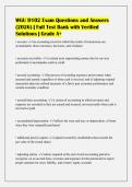 WGU D102 Exam Questions and Answers&NewLine;&lpar;2026&rpar; &vert; Full Test Bank with Verified&NewLine;Solutions &vert; Grade A&plus;