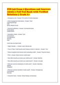 FCS 340 Exam 2 Questions and Answers&NewLine;&lpar;2026&rpar; &vert; Full Test Bank with Verified&NewLine;Solutions &vert; Grade A&plus;