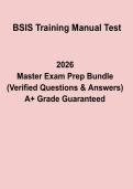 BSIS Training Manual Test PDF Study Guide &vert; Security Guard Exam Practice Questions