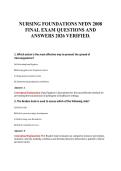 NURSING FOUNDATIONS NFDN 2008&NewLine;FINAL EXAM QUESTIONS AND&NewLine;ANSWERS 2026 VERIFIED&period;