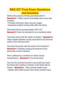 NSG 527 Final Exam Questions and Answers University of Arizona 2025&sol;2026