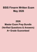BSIS Firearm Written Exam May 2026 PDF &vert; Study Guide & Practice Questions