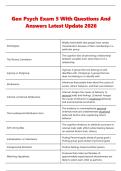Gen Psych Exam 5 With Questions And &NewLine;Answers Latest Update 2026