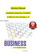 Solution Manual for Foundations of Business&comma; 7th Edition by William M&period; Pride &ndash; complete answers and explanations for end-of-chapter questions&NewLine;