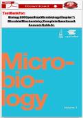 Test Bank for Biology 206 OpenStax Microbiology Chapter 7&colon; Microbial Biochemistry &vert; Complete Questions & Answers Guide A&plus;