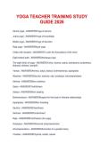 YOGA TEACHER TRAINING STUDY GUIDE 2026