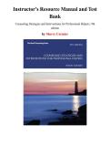 Instructor&rsquo;s Resource Manual and Test Bank for Counseling Strategies and Interventions for Professional Helpers 9th Edition by Sherry Cormier &lpar;Chapter 1-10&rpar;