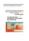 Testbank forFundamental Concepts and Skills for Nursing&comma; 7th Edition by Patricia A&period;1 Williams ISBN