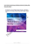 Lewis-s Medical-Surgical Nursing&comma; 12th Edition by Mariann M&period; Harding&comma; Jeffrey Kwong&comma; Debra Hagler 1