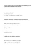 FDNY COF P-98 EXAM AND PRACTICE EXAM ACTUAL EXAM 205 QUESTIONS AND CORRECT
