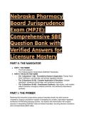 Nebraska MPJE Pharmacy Law Exam Prep &lpar;2026&sol;2027&rpar;&colon; 88 Elite Test Bank Questions&comma; Answers & Distractor Analysis