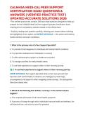 CALMHSA MEDI-CAL PEER SUPPORT CERTIFICATION EXAM QUESTIONS & ANSWERS &vert; VERIFIED PRACTICE TEST &vert; UPDATED ACCURATE SOLUTIONS 2026