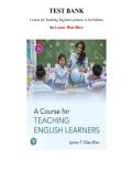 Test Bank for Course for Teaching English Learners&comma; A 3rd Edition by Lynne Diaz-Rico&comma; Chapter 1-10 