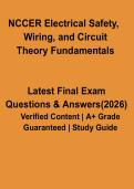 NCCER Electrical Safety&comma; Wiring & Circuit Theory Fundamentals PDF &vert; Study Guide & Exam Prep