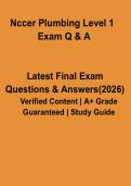 NCCER Plumbing Level 1 Exam PDF Study Guide &vert; Practice Questions & Certification Prep