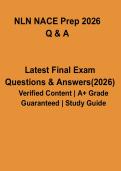 NLN NACE Prep 2026 PDF Study Guide &vert; Nursing Entrance Exam Practice Questions