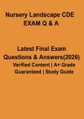 Nursery Landscape CDE Exam PDF Study Guide &vert; Practice Questions & Contest Prep