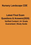 Nursery Landscape CDE PDF Study Guide &vert; Horticulture Contest Prep & Practice Questions