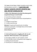 Test Bank &ndash; Occupational Therapy in Mental Health &lpar;2nd Edition&rpar; &ndash; Brown