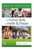 Test Bank&colon; The Human Body in Health & Disease &lpar;8th Edition&rpar; &ndash; Kevin T&period; Patton&comma; Gary A&period; Thibodeau&comma; Bell&comma; Thompson & Williamson
