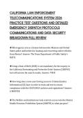 CALIFORNIA LAW ENFORCEMENT&NewLine;TELECOMMUNICATIONS SYSTEM 2026&NewLine;PRACTICE TEST QUESTIONS AND DETAILED&NewLine;EMERGENCY DISPATCH PROTOCOLS&NewLine;COMMUNICATIONS AND DATA SECURITY&NewLine;BREAKDOWN FULL REVIEW