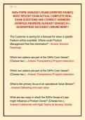 SAFe POPM &lpar;2026&sol;2027&rpar; EXAM &vert;&vert;VERIFIED EXAM&excl;&excl;&vert;&vert; &NewLine;MOST RECENT EXAM ACTUAL COMPLETE REAL &NewLine;EXAM QUESTIONS AND CORRECT ANSWERS &NewLine;&lpar;VERIFIED ANSWERS&rpar; ALREADY GRADED A&plus; &vert; &NewLine;GUARANTEED SUCCESS&excl;&excl; &vert; BRAND NEW&excl;&excl;&excl;