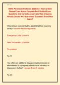 SNHD Paramedic Protocols 2026&sol;2027 Exam &vert;&vert; Most &NewLine;Recent Exam Actual Complete Real Verified Exam &NewLine;Questions And Correct Answers &lpar;Verified Answers&rpar; &NewLine;Already Graded A&plus; &vert; Guaranteed Success&excl;&excl; Brand New &NewLine;Exam&excl;&excl;&excl;
