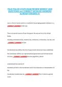 FDLE POLICE STATE EXAM REVIEW NEWEST 2026 &NewLine;QUESTIONS and CORRECT DETAILED ANSWERS &NewLine;ALREADY GRADED A&plus; 