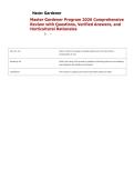Master Gardener Program 2026 Comprehensive Review with Questions&comma; Verified Answers&comma; and Horticultural Rationales