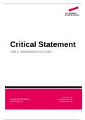 Critical Statement &vert; Waardevolle zorg - OWE 5 &vert; HAN &vert; Behaald met een 6&comma;5&excl;
