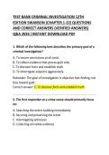 Test Bank &ndash; Criminal Investigation &lpar;12th Edition&rpar; &ndash; Swanson