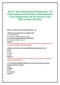 ASA 101 &ndash; Basic Keelboat Sailing Certification Exam &vert; 100 &NewLine;Practice Questions with Bold Answers & Italic Explanations &NewLine;&vert; Covers Navigation Rules&comma; Sail Trim&comma; Maneuvers&comma; Knots&comma; &NewLine;MOB&comma; Anchoring &vert; 2026 Update 