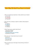 VIRGINIA BARBER LICENSE EXAM 2026&sol;2027 &vert; COMPLETE EXAM QUESTIONS AND CORRECT ANSWERS&comma; MOST RECENTLY UPDATED VERSION &vert; PASS GUARANTEE