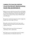 CANNON CTFA EXAM 2026 QUESTION&NewLine;COLLECTION FIDUCIARY PRINCIPLES MODULE&NewLine;SOLVED ITEMS AND RESPONSE KEY