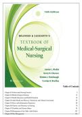 Test Bank For Brunner & Suddarth's Textbook Of Medical-Surgical Nursing 16th Edition By Janice L&period; Hinkle&comma; Kerry H&period; Cheever&comma; Kristen Overbaugh&comma; Carolyn E Bradley All Chapters &vert;&vert; Complete A&plus; Guide&NewLine;