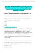 ASNT IRRSP CERTIFICATION PRACTICE EXAM 2026&sol;2027 &vert; 100 Questions & Correct Answers &vert; Industrial Radiography Radiation Safety Personnel &vert; Latest Brand New &vert; Pass Guaranteed - A&plus; Graded&NewLine;&NewLine;