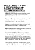 WGU C201 &vert; BUSINESS ACUMEN &vert; CHAPTER 3 QUESTIONS AND ANSWERS WITH COMPLETE SOLUTIONS 100&percnt; CORRECT&excl;&excl;&excl;