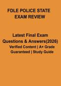 FDLE Police State Exam Review &vert; Florida Law Enforcement Certification Study Guide & Practice Questions PDF