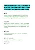 CARDIAC COMPLEX CARE EXAMINATION&NewLine;TEST 2026 FULL CARDIOLOGY SOLUTION&NewLine;QUESTIONS AND ANSWERS GRADED A&plus;&NewLine;