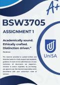 BSW3705 ASSIGNMENT 1 2026 &ast;COMPLETE ANSWERS&ast; DUE DATE 5 MAY 2026 &lpar;BEST ANSWERS FOR THIS ASSIGNMENT&rpar;