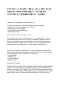 WGU ACTUAL EXAM  QUESTIONS AND CORRECT DETAILED ANSWERS WITH RATIONALES&lowbar;A&plus; GRADE