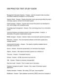 ISM PRACTICE TEST STUDY GUIDE