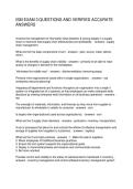 ISM EXAM 3 QUESTIONS AND VERIFIED ACCURATE ANSWERS