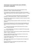 ISM EXAM 2 QUIZ QUESTIONS AND VERIFIED ACCURATE ANSWERS