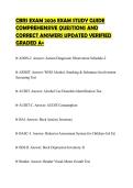 CBRS EXAM 2026 EXAM STUDY GUIDE&NewLine;COMPREHENSIVE QUESTIONS AND&NewLine;CORRECT ANSWERS UPDATED VERIFIED&NewLine;GRADED A&plus;&NewLine;