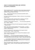 ISM 3113 EXAM QUESTIONS AND VERIFIED ACCURATE ANSWERS