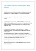 Ca Contractor LAW Exam Questions With Correct Answers