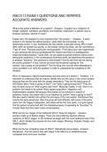 ISM 3113 EXAM 1 QUESTIONS AND VERIFIED ACCURATE ANSWERS