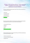 NUR155 &sol; NUR 155 Exam 4 Review &vert; Latest 2026&sol;2027 &NewLine;Update &vert; Foundations of Nursing &vert; Galen &vert; Correct &NewLine;Questions & Accurate Solutions