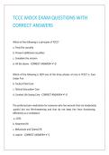 TCCC MOCK EXAM QUESTIONS WITH CORRECT ANSWERS